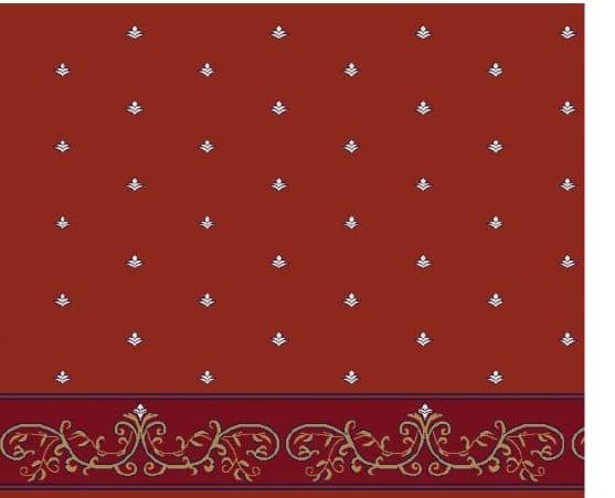 S127 Prayer Line Mosque Carpet — Brick Red