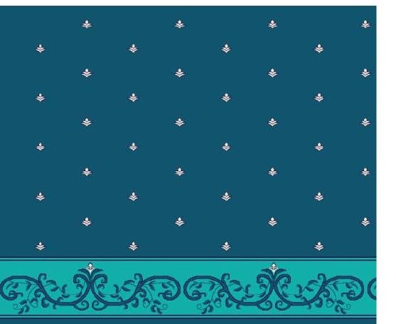S127 Prayer Line Mosque Carpet — Navy Blue