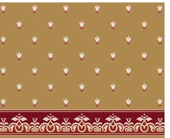 S129 Prayer Line Mosque Carpet — Mustard