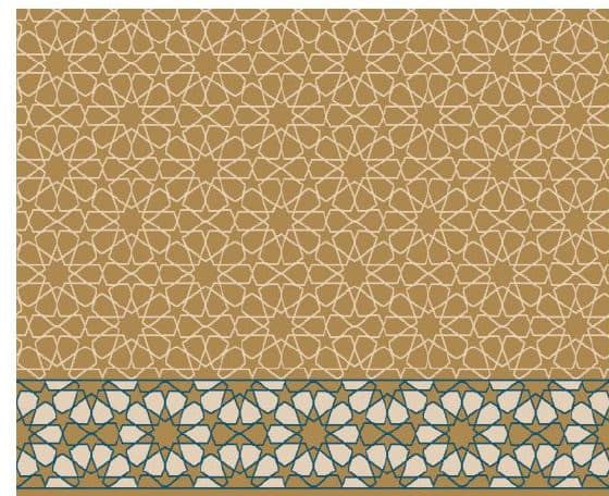 S130 Prayer Line Mosque Carpet — Mustard