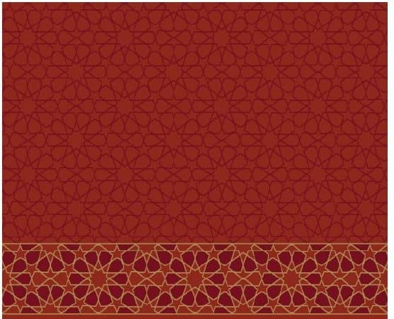 S130 Prayer Line Mosque Carpet — Brick Red