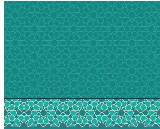 S130 Prayer Line Mosque Carpet — Deep Turquoise