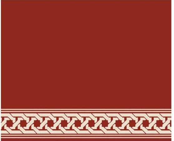 S132 Prayer Line Mosque Carpet — Brick Red