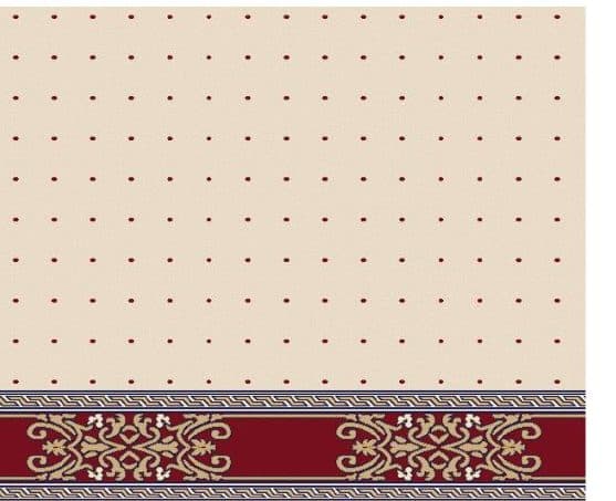 S133 Prayer Line Mosque Carpet — Burgundy
