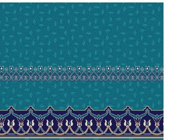 S135 Prayer Line Mosque Carpet — Navy Blue