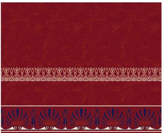 S136 Prayer Line Mosque Carpet — Burgundy