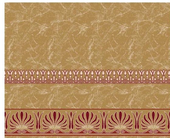 S136 Prayer Line Mosque Carpet — Mustard