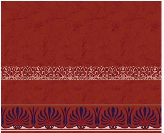 S136 Prayer Line Mosque Carpet — Brick Red