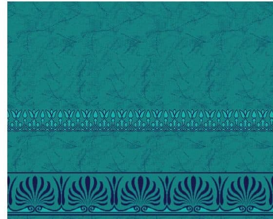 S136 Prayer Line Mosque Carpet — Deep Turquoise