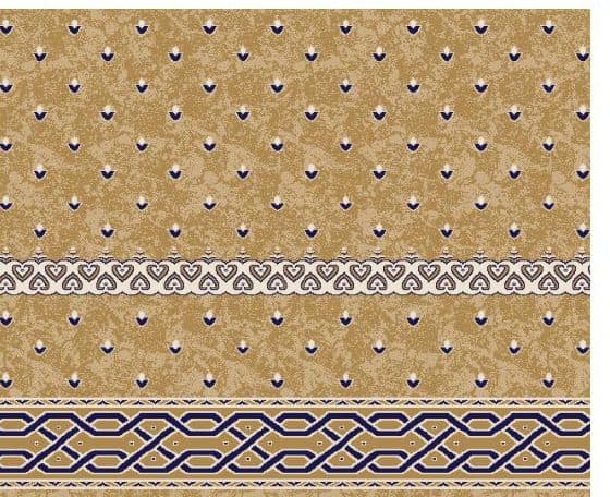 S137 Prayer Line Mosque Carpet — Mustard