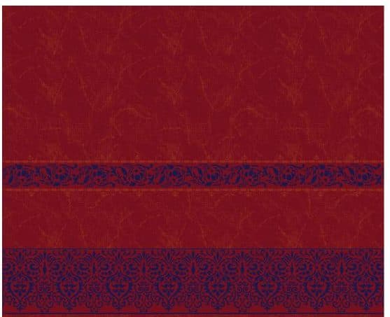 S138 Prayer Line Mosque Carpet — Burgundy