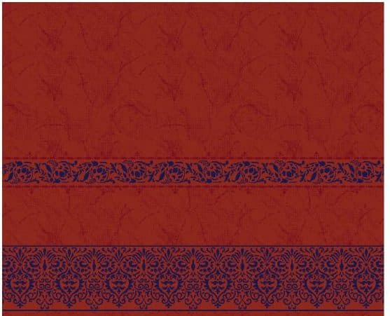 S138 Prayer Line Mosque Carpet — Brick Red