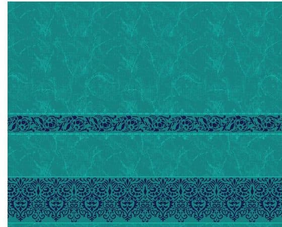 S138 Prayer Line Mosque Carpet — Deep Turquoise