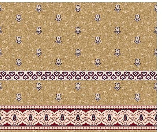 S139 Prayer Line Mosque Carpet — Mustard