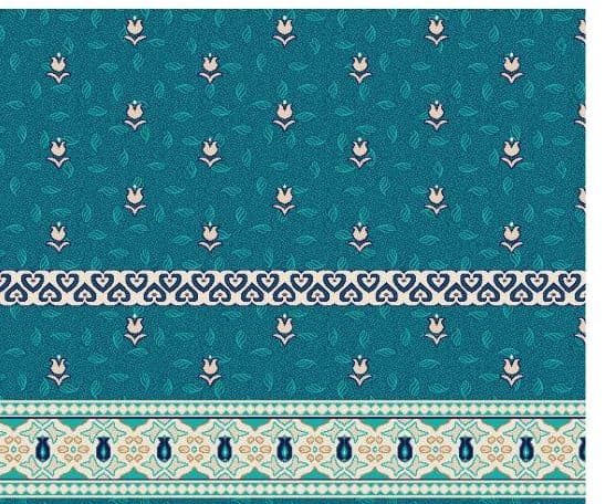 S139 Prayer Line Mosque Carpet — Navy Blue