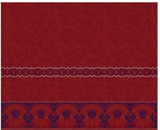 S140 Prayer Line Mosque Carpet — Burgundy