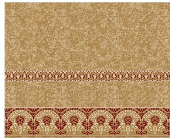 S140 Prayer Line Mosque Carpet — Mustard