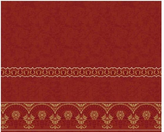 S140 Prayer Line Mosque Carpet — Brick Red