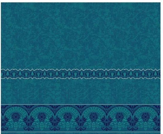 S140 Prayer Line Mosque Carpet — Navy Blue