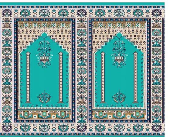 S143 Prayer Line Mosque Carpet