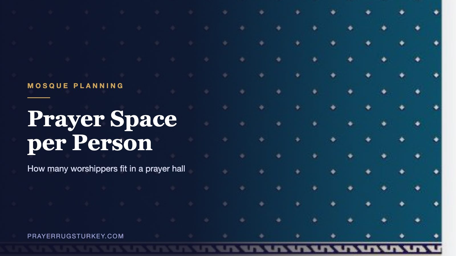 Prayer space per person planning guide